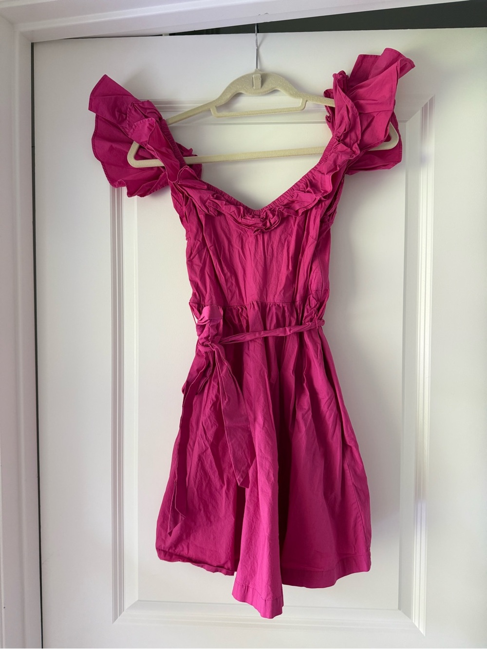 Hill House Bright Pink Smocked Top Dress